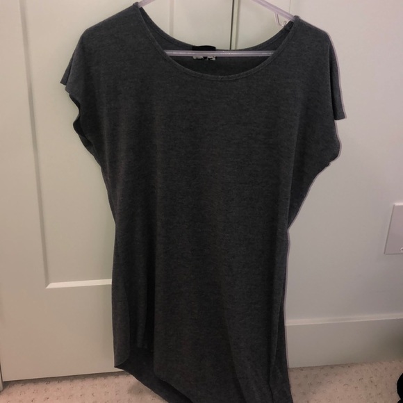Aritzia Tops - Aritzia high low top grey blue tshirt